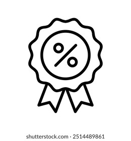 award icon. Outline style design isolated on white background