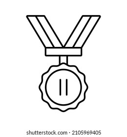 award icon in outline style, here is the medal icon