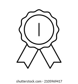 award icon in outline style, here is the brooch icon