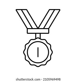 award icon in outline style, here is the medal icon