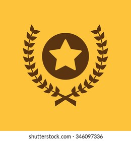 Award icon. Priz symbol. Flat Vector illustration