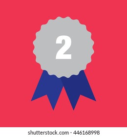 Award icon red background