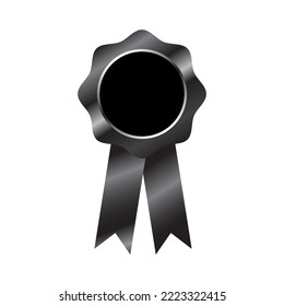 Award icon. award with ribbons design isolated on white background. Symbol of winner celebration  champion  achievement  success. Vector illustration.
