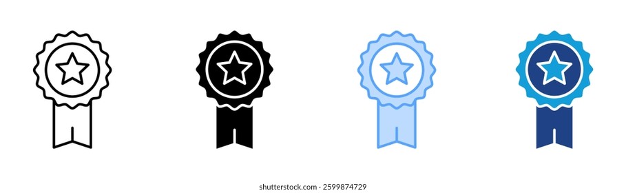 Award Icon Set Multiple Style Collection