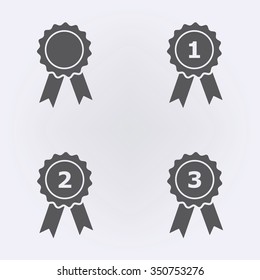Award icon set . Vector illustration