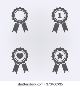 Award icon set . Vector illustration