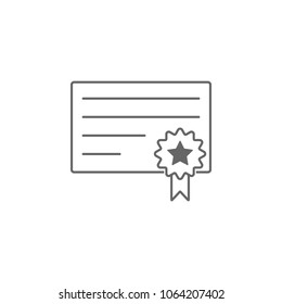 award icon. Simple element illustration. award symbol design template. Can be used for web and mobile on the white background