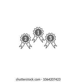award icon. Simple element illustration. award symbol design template. Can be used for web and mobile on the white background