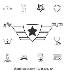 Award icon. Simple element illustration. Award symbol design  from Awards collection set. Can be used for web and mobile on white background