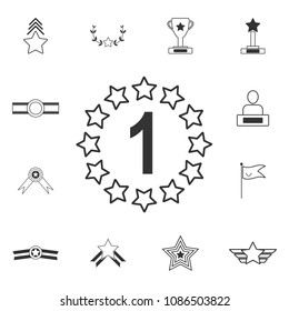 Award icon. Simple element illustration. Award symbol design  from Awards collection set. Can be used for web and mobile on white background
