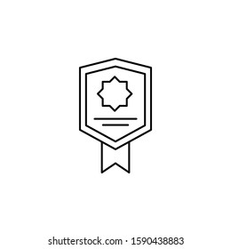 Award icon. Simple thin line, outline vector of awards icons for ui and ux, website or mobile application