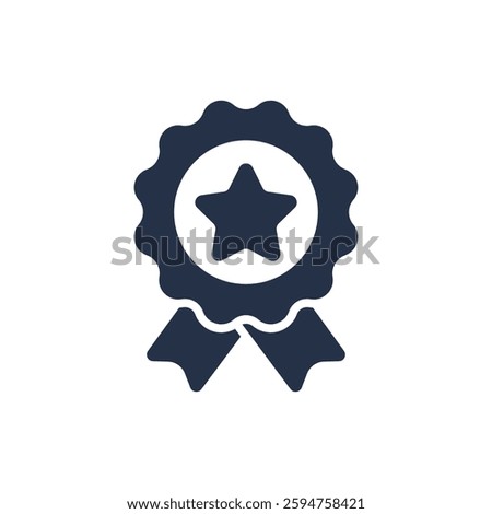 Award icon. Solid glyph series icon