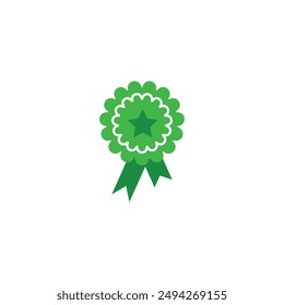 Icono de premio con Ilustración vectorial de estrella