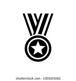 award icon symbol vector. on white background