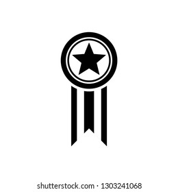 award icon symbol vector. on white background