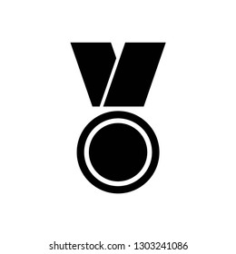 award icon symbol vector. on white background