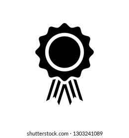 award icon symbol vector. on white background