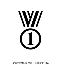award icon symbol vector. on white background