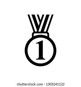 award icon symbol vector. on white background
