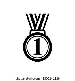 award icon symbol vector. on white background