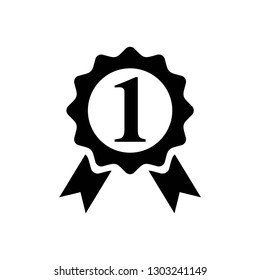 award icon symbol vector. on white background