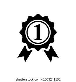 award icon symbol vector. on white background