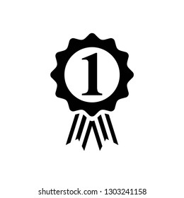 award icon symbol vector. on white background