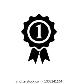 award icon symbol vector. on white background