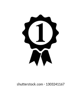 award icon symbol vector. on white background