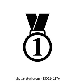award icon symbol vector. on white background