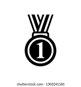 award icon symbol vector. on white background