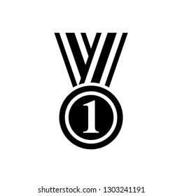 award icon symbol vector. on white background