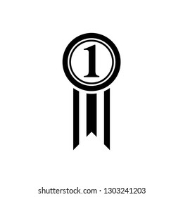 award icon symbol vector. on white background