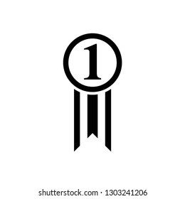 award icon symbol vector. on white background