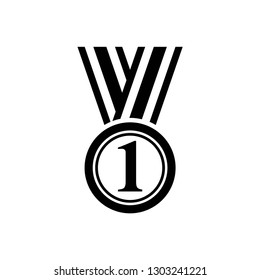 award icon symbol vector. on white background