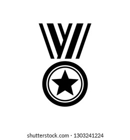award icon symbol vector. on white background