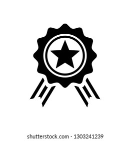award icon symbol vector. on white background