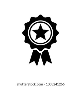 award icon symbol vector. on white background