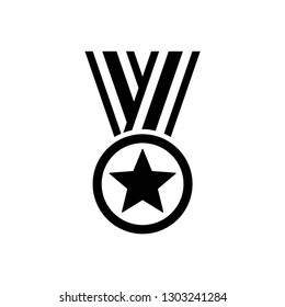 award icon symbol vector. on white background