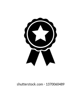 Símbolo de premio vector de fondo blanco