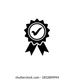 Award icon symbol vector on white background.