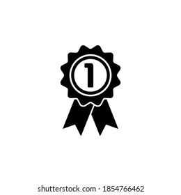 Award icon symbol vector on white background.