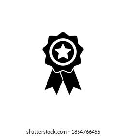 Símbolo de icono de premio vector sobre fondo blanco.