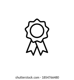 Símbolo de icono de premio vector sobre fondo blanco.