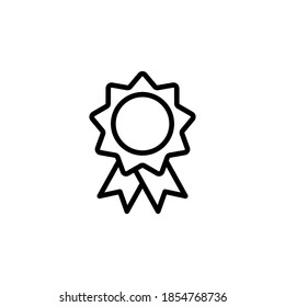 Award icon symbol vector on white background.