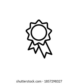 Símbolo de icono de premio vector sobre fondo blanco.