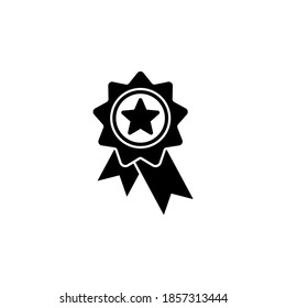 Símbolo de icono de premio vector sobre fondo blanco.