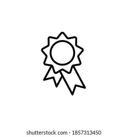 Símbolo de icono de premio vector sobre fondo blanco.