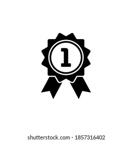 Símbolo de icono de premio vector sobre fondo blanco.