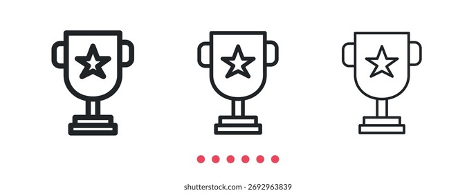 Icono de premio. Vector de icono de línea delgada